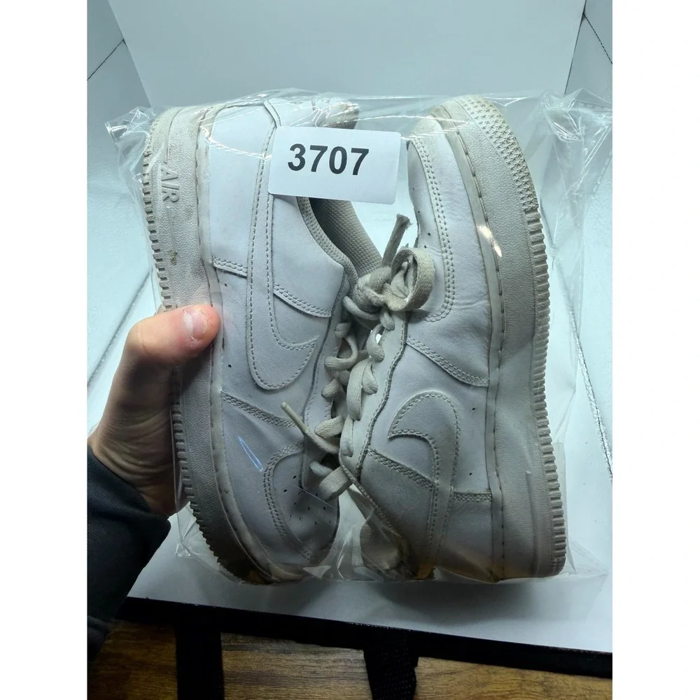 Nike Air Force 1 Low LE GS DH2920-111 Kid 6.5 Sneaker Triple White Leather Shoes